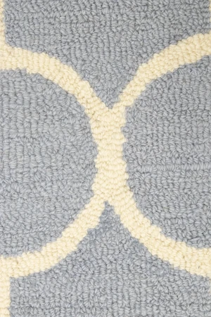 Cool Gray Trellis 5X8 Hand-Tufted Modern Rug