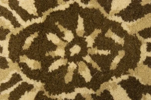 Cream Brown Floral 5X8 Hand-Tufted Modern Rug