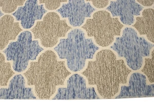 Multicolored Trellis 5X8 Hand-Tufted Modern Rug