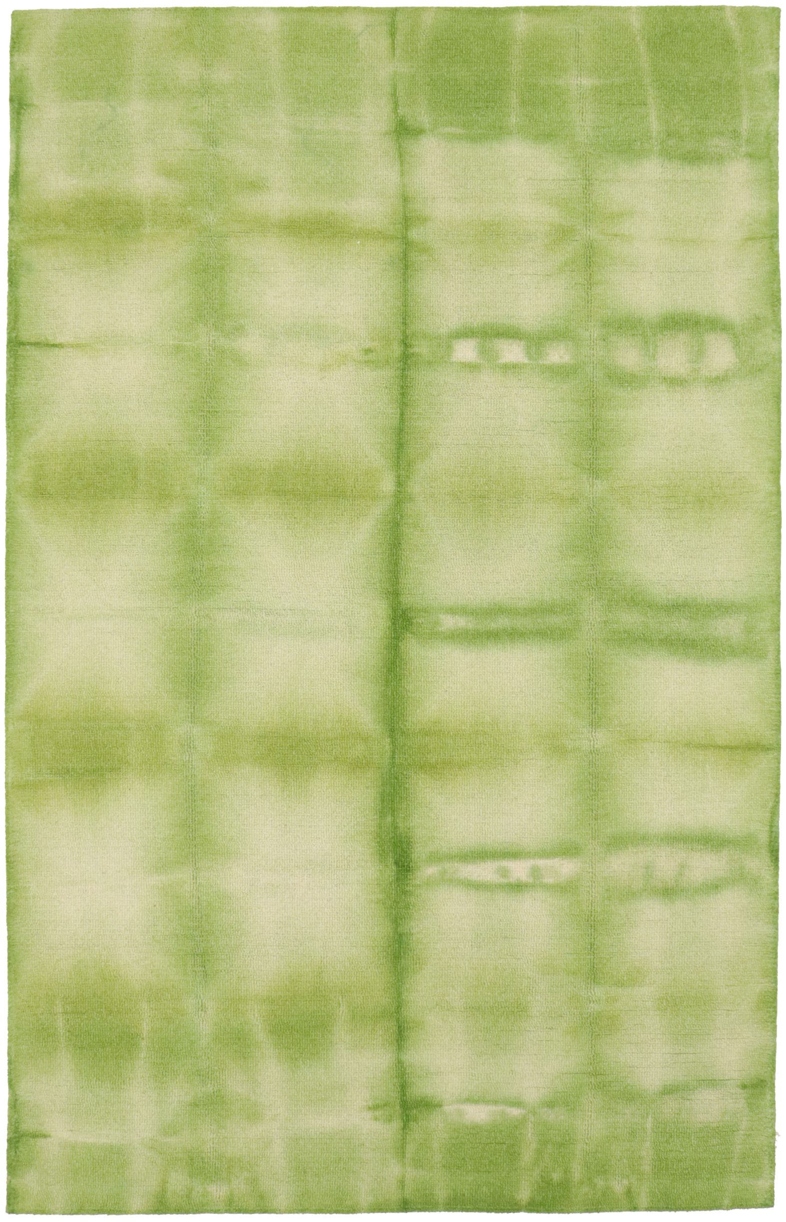 Green Tie-Dye 5X8 Hand-Tufted Modern Rug