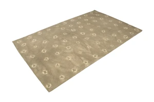 Beige/Khaki Tie-Dye 5X8 Hand-Tufted Modern Rug