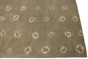 Beige/Khaki Tie-Dye 5X8 Hand-Tufted Modern Rug
