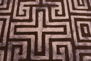 Brown Floral 5X8 Hand-Tufted Modern Rug