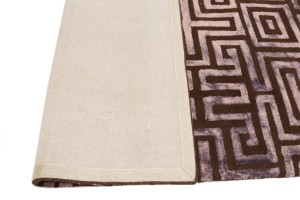 Brown Floral 5X8 Hand-Tufted Modern Rug