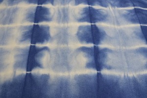 Navy Blue Tie-Dye 5X8 Hand-Tufted Modern Rug