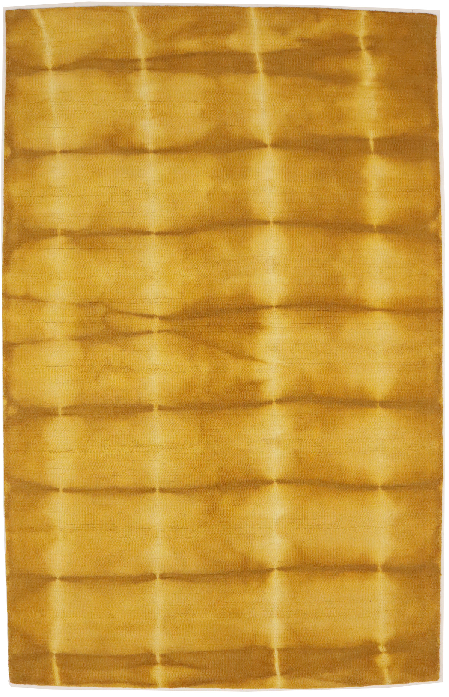 Gold Tie-Dye 5X8 Hand-Tufted Modern Rug