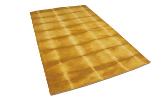Gold Tie-Dye 5X8 Hand-Tufted Modern Rug