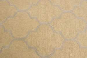 Beige Trellis 5X8 Hand-Tufted Modern Rug