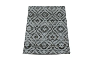 Multicolored Geometric 2X3 Hand-Tufted Modern Rug
