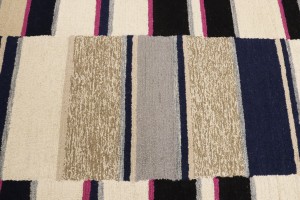 Multicolored Stripes 5X8 Hand-Tufted Modern Rug