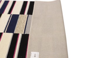 Multicolored Stripes 5X8 Hand-Tufted Modern Rug