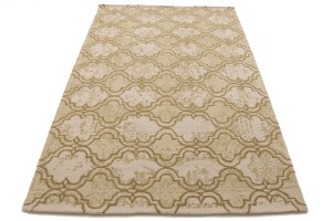 Brown Trellis 5X8 Hand-Tufted Modern Rug