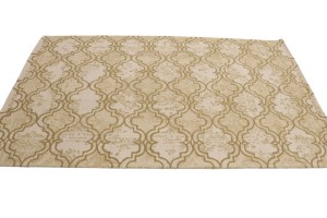 Brown Trellis 5X8 Hand-Tufted Modern Rug