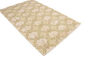 Brown Trellis 5X8 Hand-Tufted Modern Rug