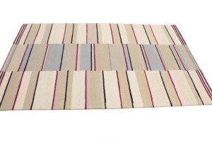 Multicolored Stripes 5X8 Hand-Tufted Modern Rug