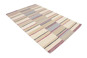 Multicolored Stripes 5X8 Hand-Tufted Modern Rug