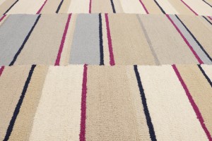 Multicolored Stripes 5X8 Hand-Tufted Modern Rug