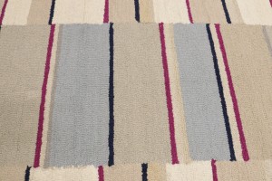 Multicolored Stripes 5X8 Hand-Tufted Modern Rug