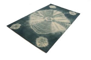 Hunter Green Tie-Dye 5X8 Hand-Tufted Modern Rug