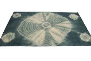 Hunter Green Tie-Dye 5X8 Hand-Tufted Modern Rug