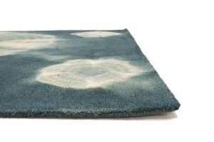 Hunter Green Tie-Dye 5X8 Hand-Tufted Modern Rug