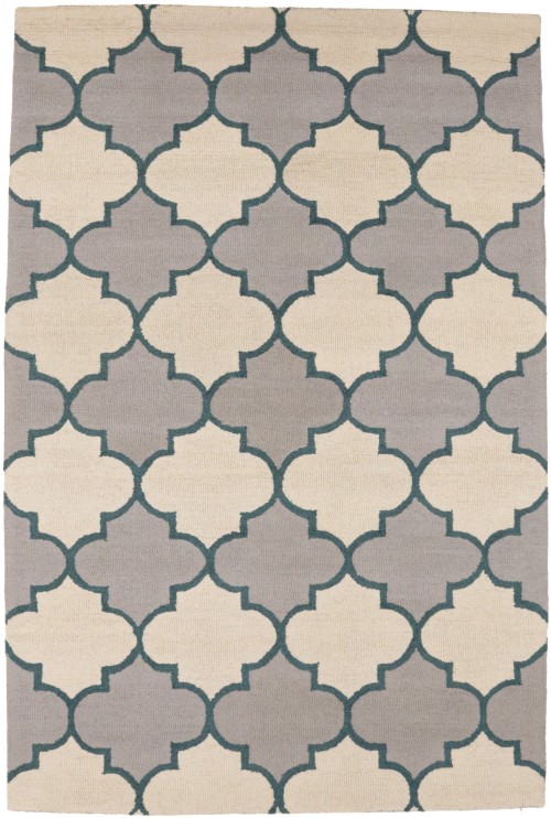 Multicolored Trellis 5X8 Hand-Tufted Modern Rug