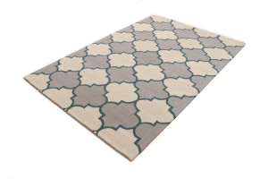 Multicolored Trellis 5X8 Hand-Tufted Modern Rug
