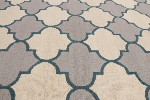 Multicolored Trellis 5X8 Hand-Tufted Modern Rug