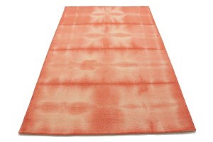 Coral Tie-Dye 5X8 Hand-Tufted Modern Rug