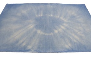 Blue Tie-Dye 5X8 Hand-Tufted Modern Rug
