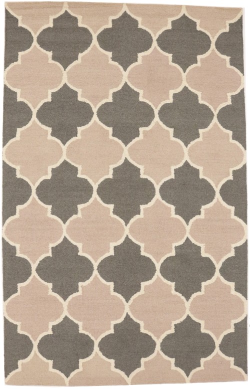 Multicolored Trellis 5X8 Hand-Tufted Modern Rug