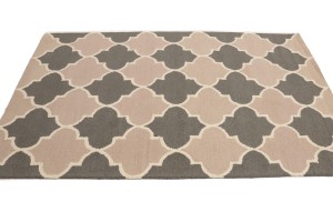 Multicolored Trellis 5X8 Hand-Tufted Modern Rug