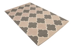 Multicolored Trellis 5X8 Hand-Tufted Modern Rug