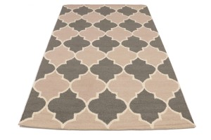 Multicolored Trellis 5X8 Hand-Tufted Modern Rug