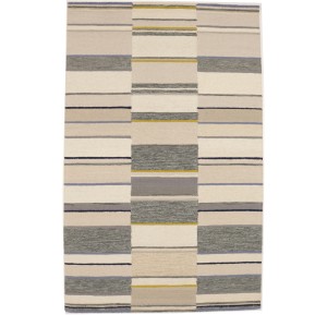 Multicolored Stripes 5X8 Hand-Tufted Modern Rug