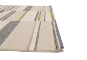 Multicolored Stripes 5X8 Hand-Tufted Modern Rug