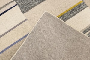Multicolored Stripes 5X8 Hand-Tufted Modern Rug