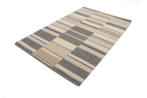 Multicolored Stripes 5X8 Hand-Tufted Modern Rug