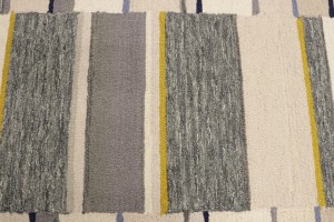 Multicolored Stripes 5X8 Hand-Tufted Modern Rug