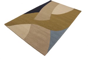 Multicolored Abstract 5X8 Hand-Tufted Modern Rug