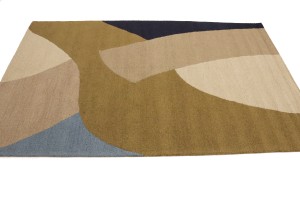Multicolored Abstract 5X8 Hand-Tufted Modern Rug