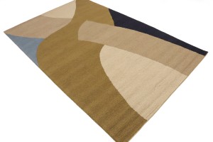 Multicolored Abstract 5X8 Hand-Tufted Modern Rug
