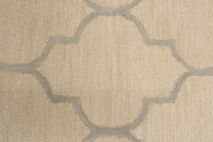 Cream Trellis 5X8 Hand-Tufted Modern Rug