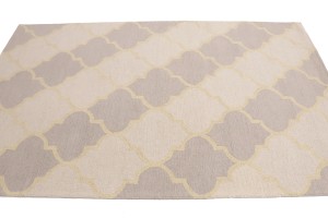 Multicolored Trellis 5X8 Hand-Tufted Modern Rug