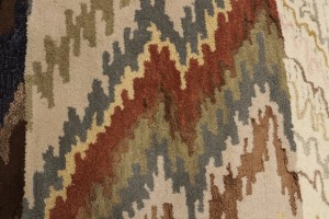 Multicolored Abstract 5X8 Hand-Tufted Modern Rug