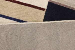 Multicolored Stripes 5X8 Hand-Tufted Modern Rug