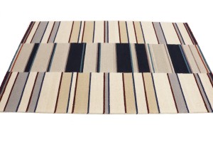 Multicolored Stripes 5X8 Hand-Tufted Modern Rug