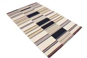 Multicolored Stripes 5X8 Hand-Tufted Modern Rug