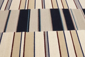 Multicolored Stripes 5X8 Hand-Tufted Modern Rug