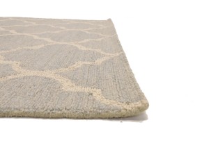 Greige Trellis 5X8 Hand-Tufted Modern Rug